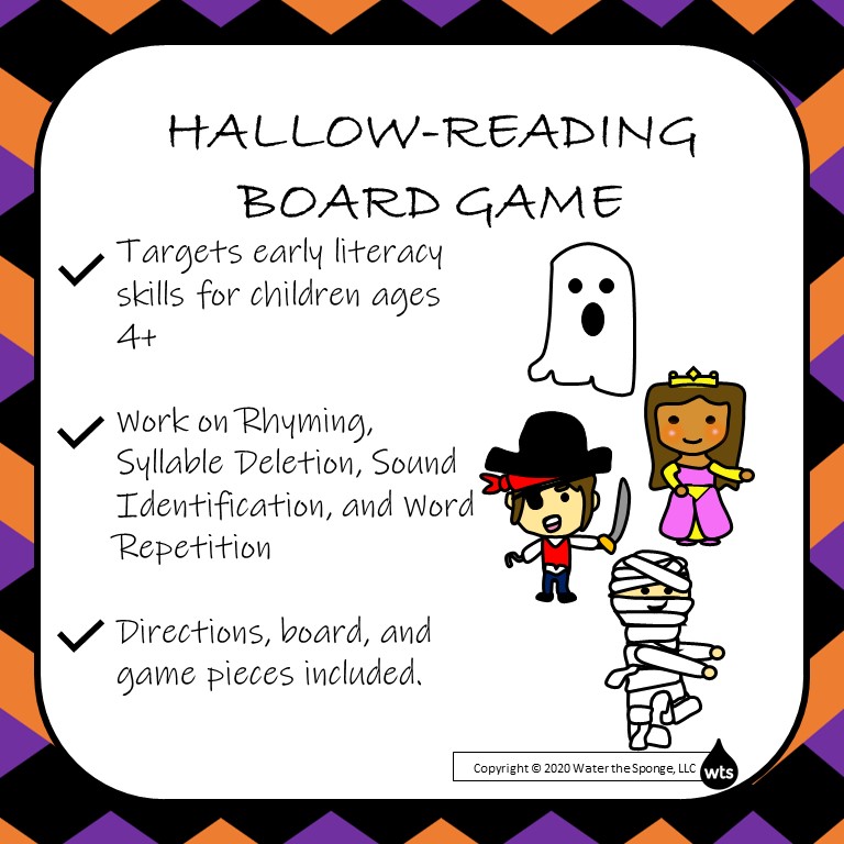 Advertisement for Hallow-Reading Board Game