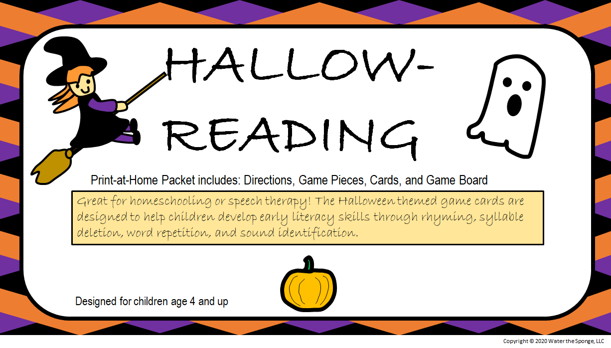 HALLOW-READING BOARD GAME RELEASED!